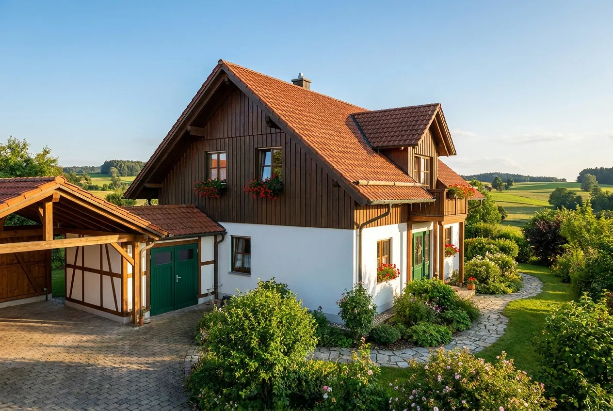 Landhaus mit Holzfassade