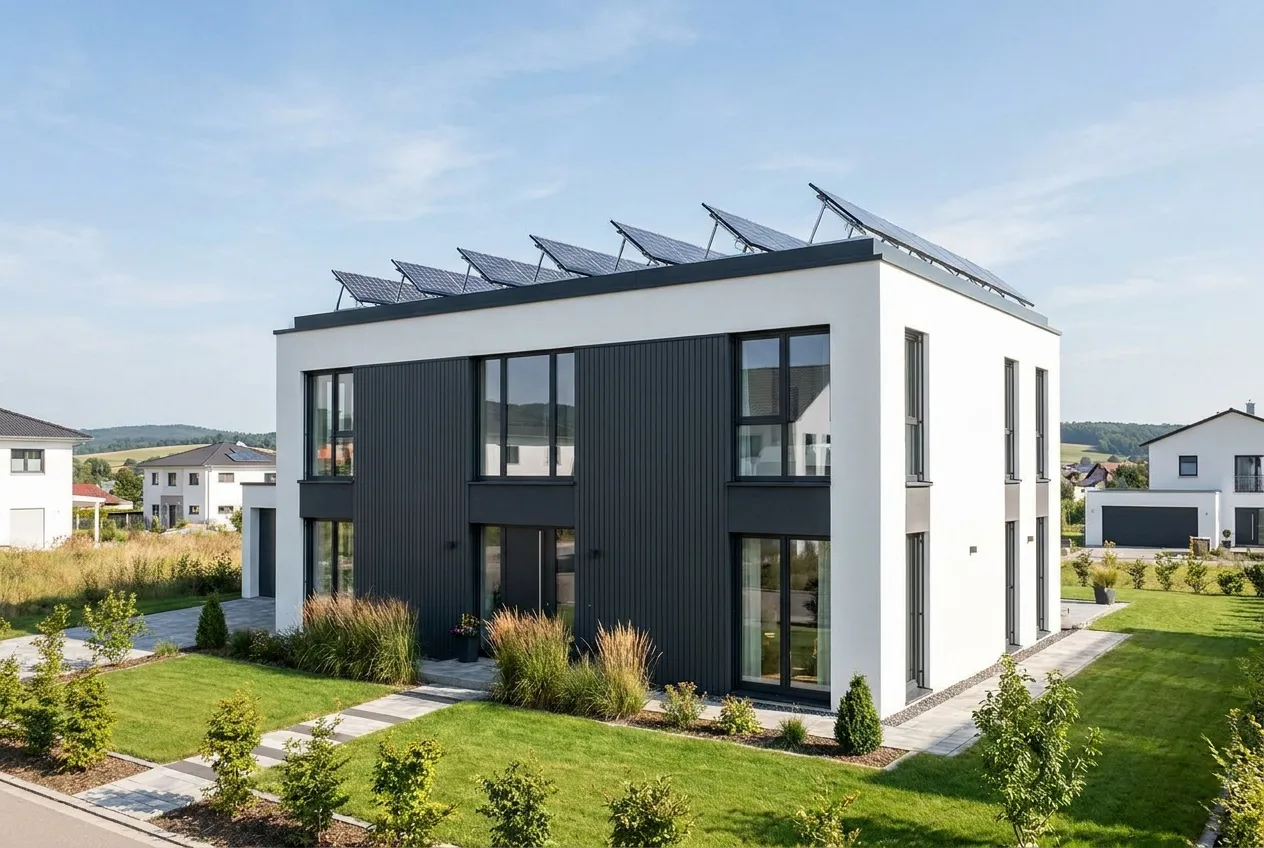 Modernes Einfamilienhaus mit klarer Kubatur