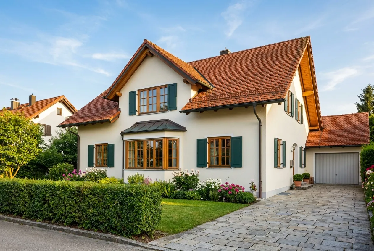 Klassische Stadtvilla mit Satteldach